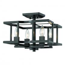  7151-SF BLK - Bellare Semi-Flush